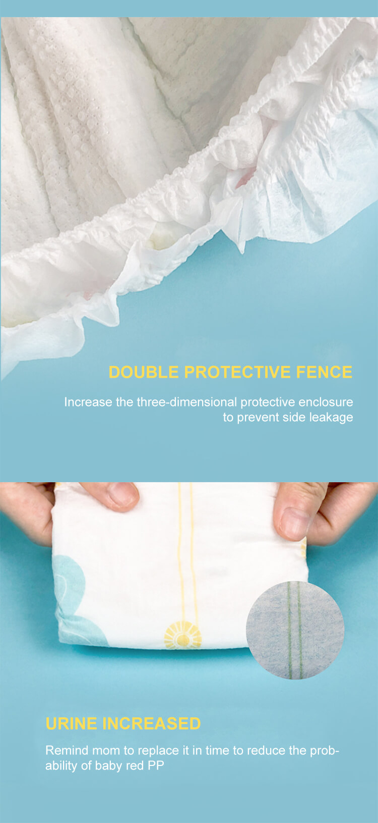 Wholesales High Quality Disposable Super Absorbent Baby Diaper